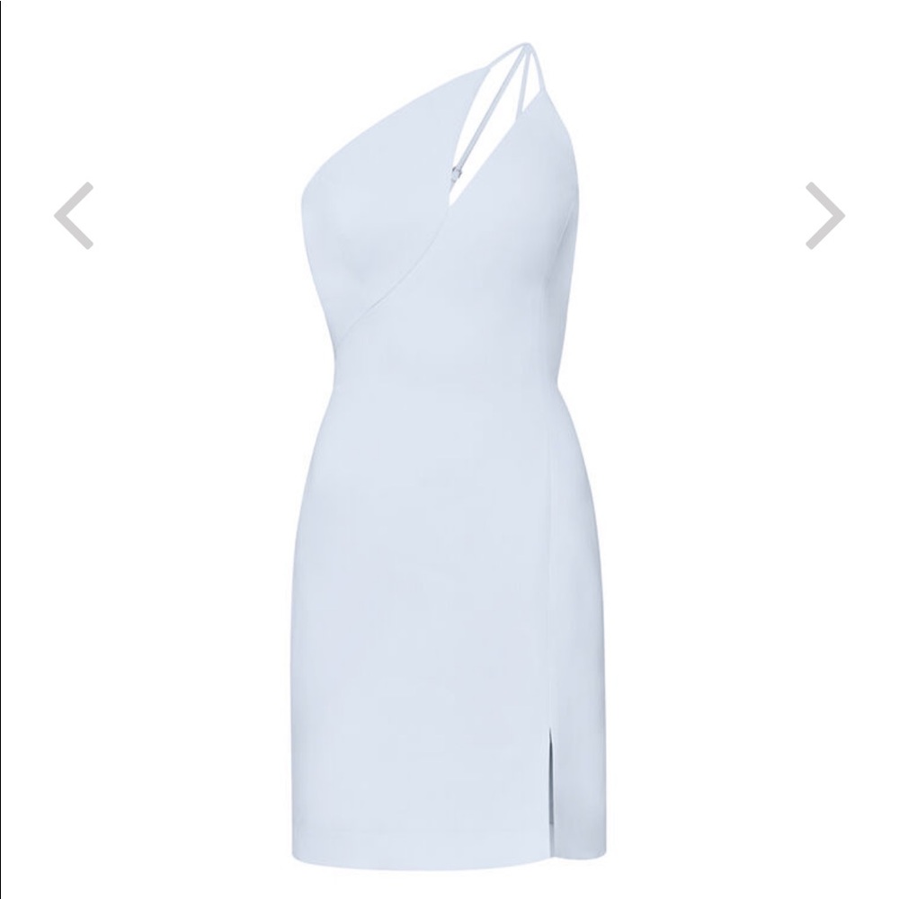 NWT BCBG One Shoulder Strappy Cutout Mini Dress